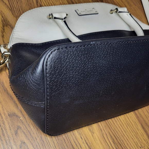 Kate spade Shoulder Bag Black and white Cow leather Purse - Picture 5 of 11